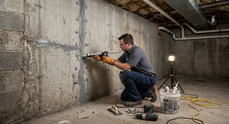 Basement Crack Repair in Lorton, VA