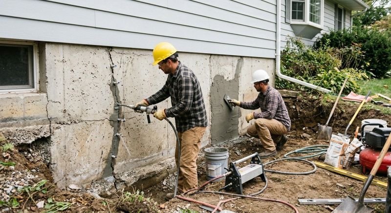 Basement Crack Repair in Lorton, VA