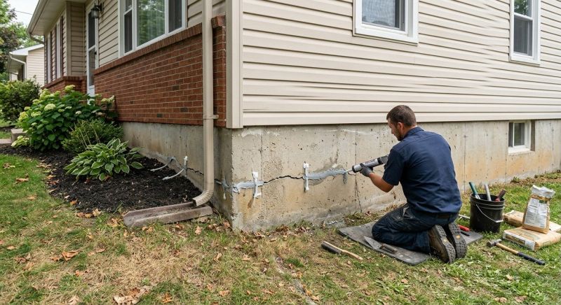 Cracked Foundation Repair in Annandale, VA