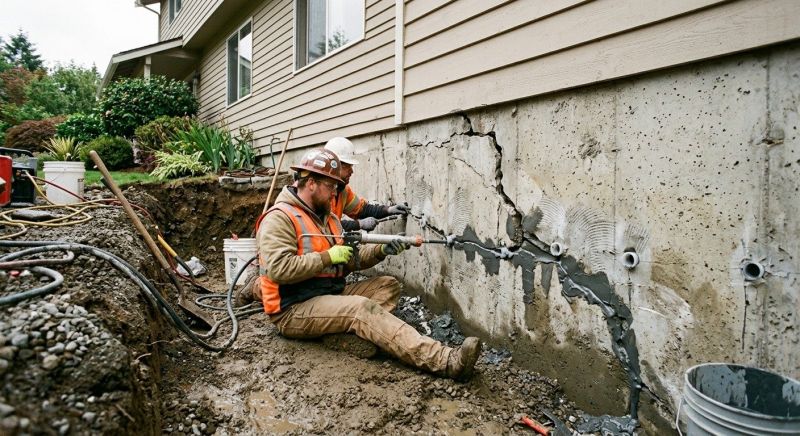 Cracked Foundation Repair in Bethesda, MD
