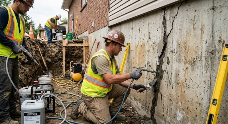 Cracked Foundation Repair in Bristow, VA