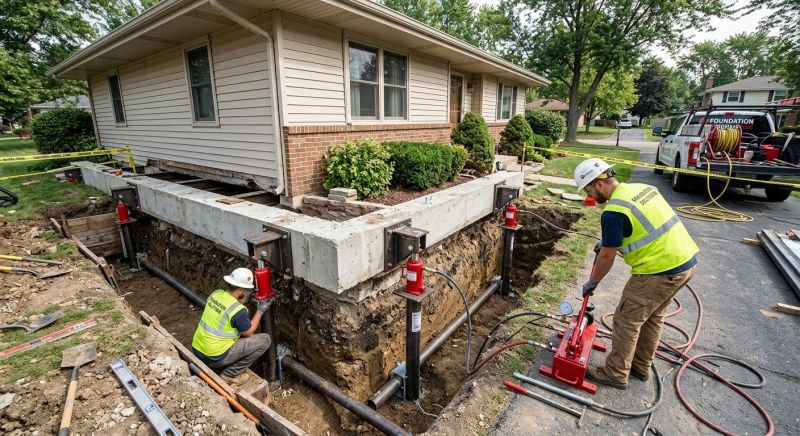 Foundation Jacking in Cheltenham, MD