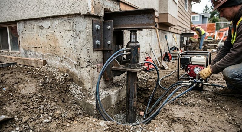 Foundation Lifting in Chantilly, VA