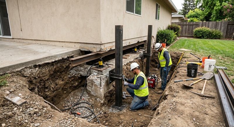 Foundation Pier Repair in Lorton, VA