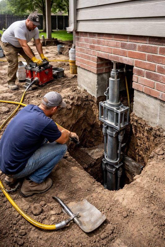 Foundation Pier Repair in Lorton, VA