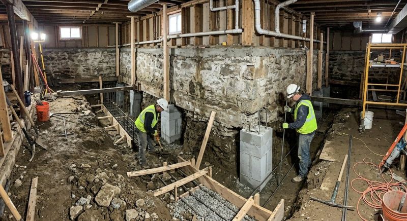 Foundation Underpinning in Lorton, VA