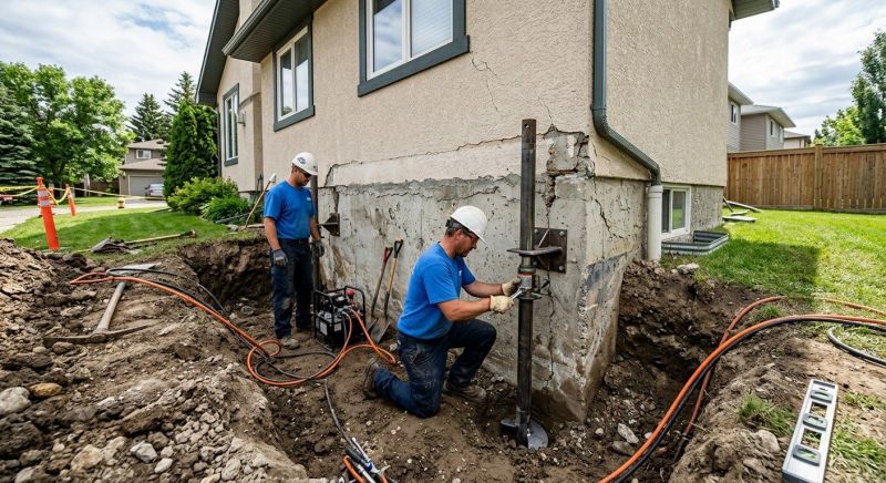 Helical Piers Installation in Lorton, VA