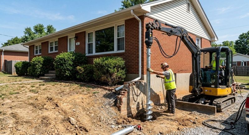 Helical Pile Installation in Lorton, VA