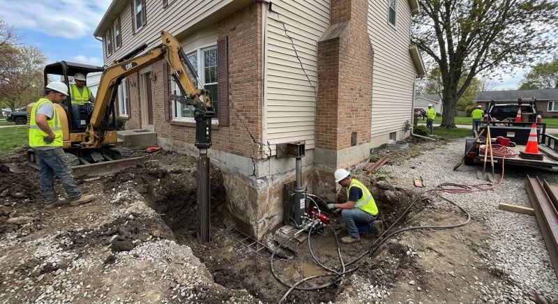 Sinking Foundation Repair in Prince William County, VA
