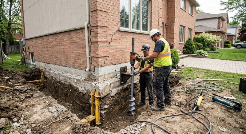 Sinking Foundation Repair in Sterling, VA