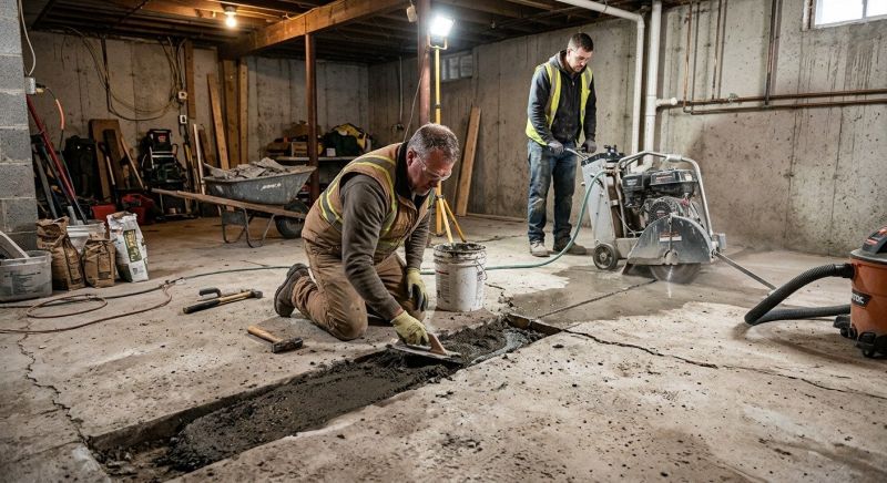 Slab Foundation Repair in Lorton, VA